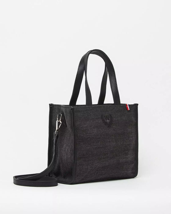 Wanama | Semi-Rigid Leather and Canvas Bag: Niza Collection
