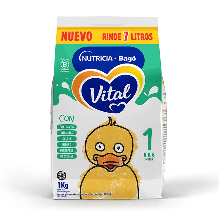 Leche en Polvo Organic Baby Formula Stage 1 Powder | Nutrient-Rich Infant Milk 1kg