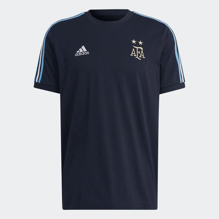 Adidas Argentina Selection 23 Black Tee - Official 3-Stripe Shirt