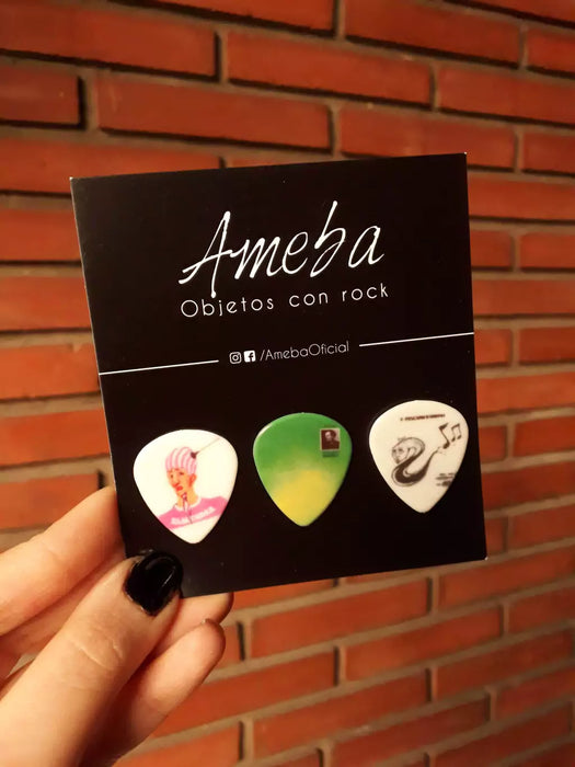 Ameba | Inspired by Flaco Spinetta Guitar Pick Set - 3 Picks for Guitarists