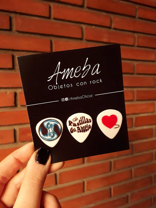 Ameba | Inspired by Las Pastillas del Abuelo Set - 3 Picks for Guitarists