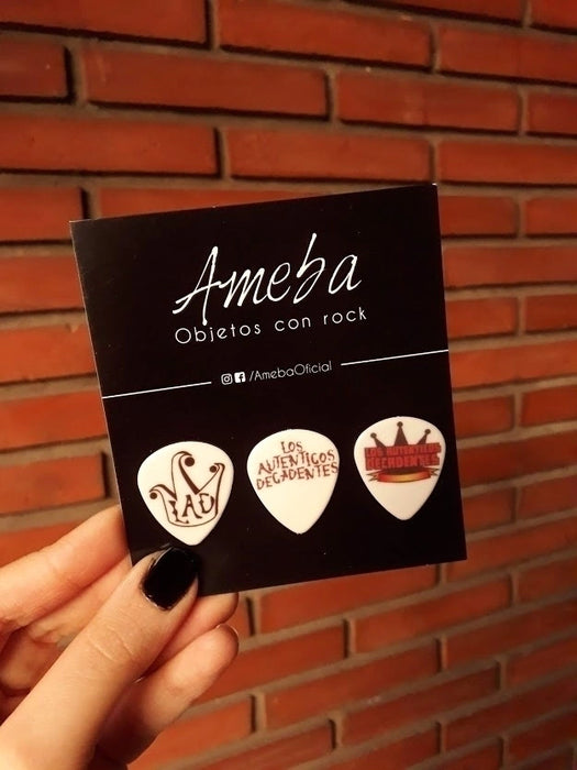 Ameba | Inspired by Los Autenticos Decadentes Set - 3 Picks for Guitarists