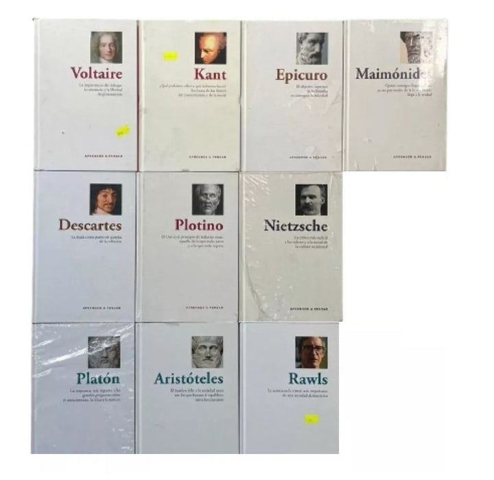 Aprender a Pensar 10-Piece Philosophy Books Collection - RBA Editorial (Spanish)