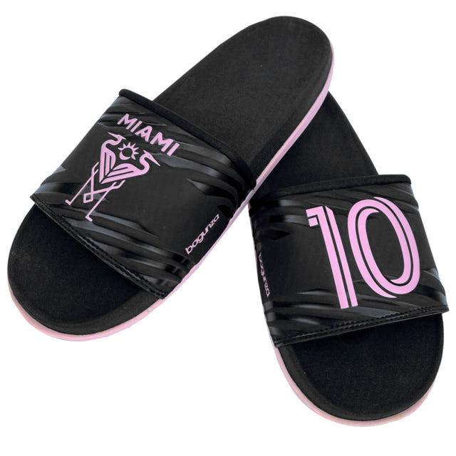 Bagunza Official Model MIAM10 Adult's Flip Flops, Inter Miami FC Messi  - Stylish Sandals