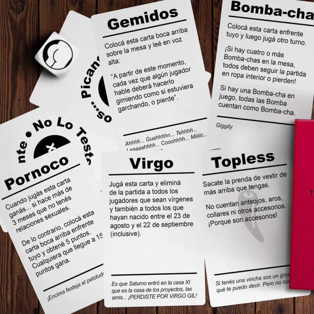 Buró | Racy Card Game 'No lo Testeamos ni un Poco : Picante' +18 | For 2 or More Players