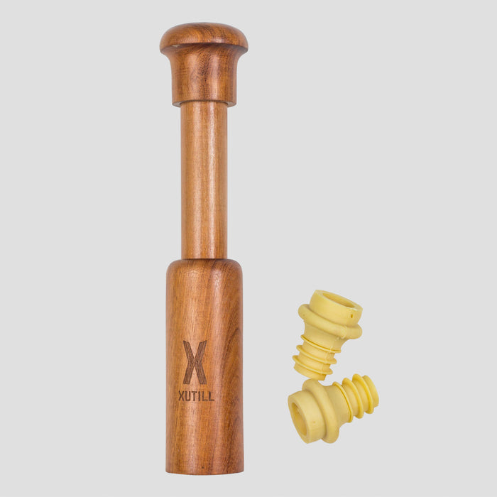 Xutill | Premium Wine Tool Set with Pneumatic Corkscrew, Foil Cutter, 2 Drip Cutters, Wine Preserver, and Wooden Case | Accesorios de Vino