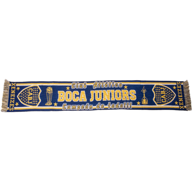Comfortable & Practical Boca Juniors Champions Scarf | Fan Essential