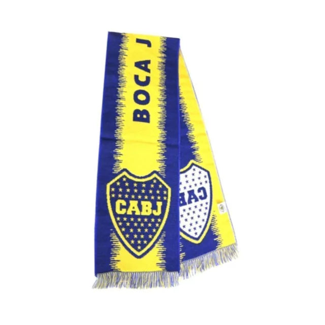 Comfortable & Practical Boca Juniors Striped Football Scarf | Fan Essential