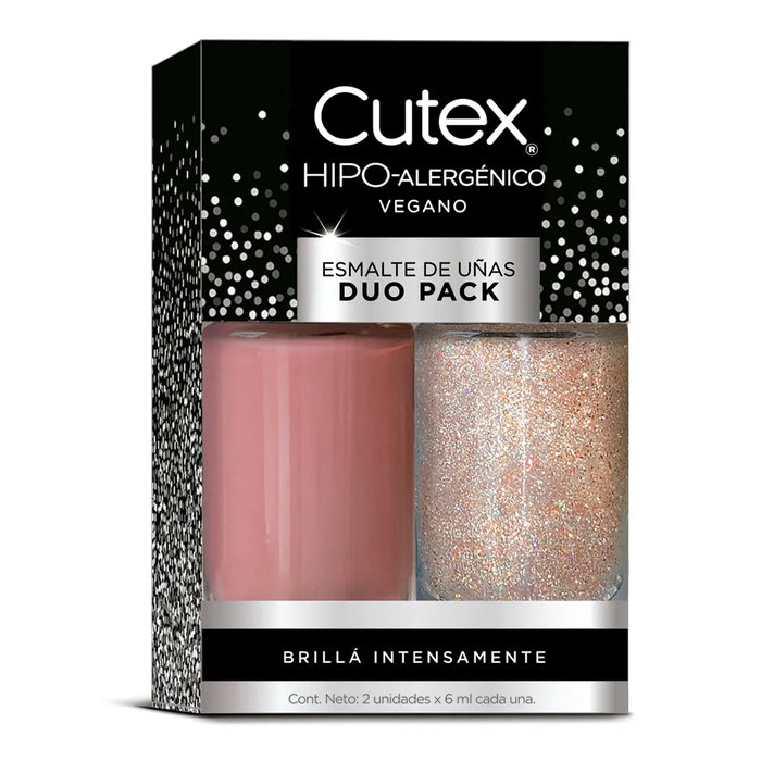 Cutex Vegan Hypoallergenic Nail Polish Pack - Color and Strength, Adding Protection and Repair (Various colors)