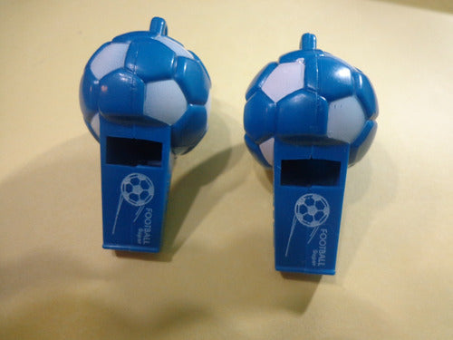2 Antique Whistles Selection Argentina Shaped Like a Soccer Ball 0