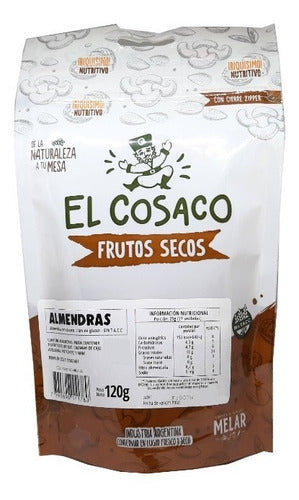 Almonds 120g x 3u in Doy Pack by El Cosaco Nuts 1