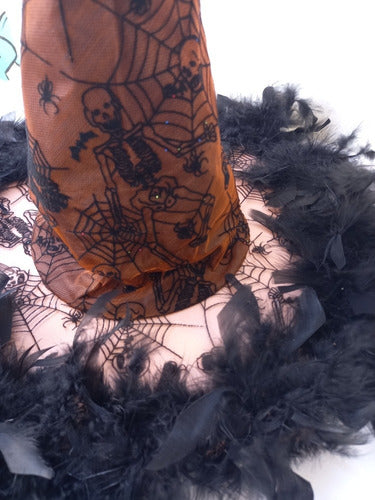 Witch Hat with Feathers Fancy Dress Party C1551 2