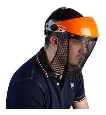 Libus Weave Mesh Face Shield Gardener with Harness 1