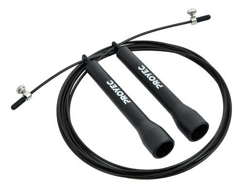 Adjustable Steel Cable Jump Rope with PVC Handle and Swivel Head 0