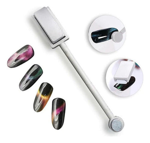 Double Magnet for Cat Eye Magnetic Nail Polishes 0