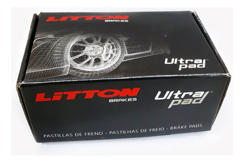 Brake Pads for Chevrolet Aveo 1.6 16V 05/08 by Litton Ultrapad - Set of 4 Pads 1