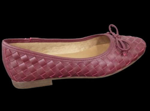 Classic Women's Flats with Weaved Design and Bow Detail - Santinato Brand 0