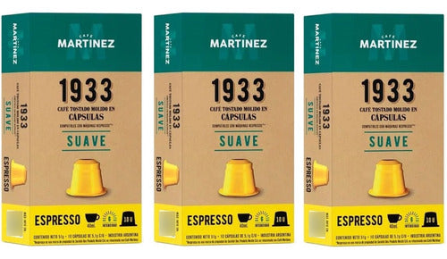 Café Martinez Espresso Capsules, Smooth Espresso X30u Nespresso 0