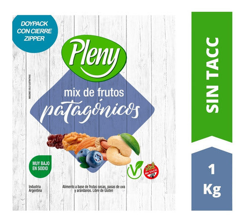 Pleny Patagonian Mixed Dried Fruits 1 Kg - Gluten-Free 0