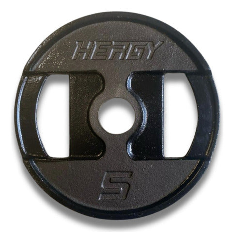 Premium Hergy Double Grip Olympic Disc 5 Kg 0