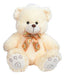 Imported Beige Teddy Bear Plush with Bow Soft Bear Toy 0