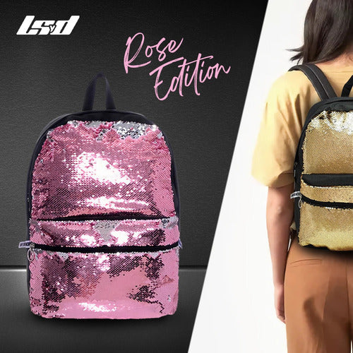 Girls' Reversible Sequin Influencer Backpack Urban Bicolor 37