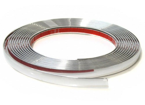 Silver Plated Chrome Adhesive Molding 21mm x 6 Meters 0