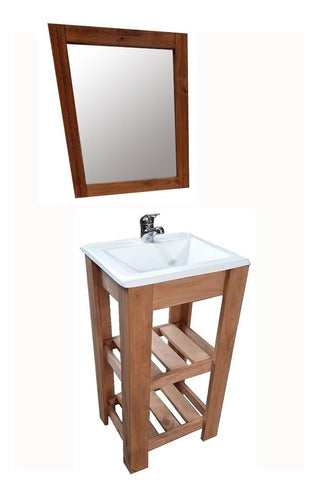 NOVO HOGAR 40cm Freestanding Vanity with Sink, Mirror + Faucet - Free Shipping 21