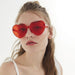 Heart Shaped Sunglasses Frameless Vintage Glasses 5