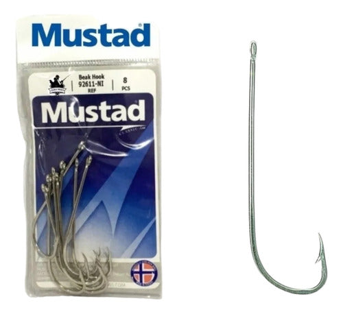 Mustad Hook Series 92611 Long Shank Gold 7/0 8/0 9/0 0
