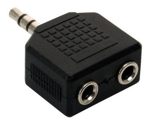 Adapter Splitter 2 Mini 3.5mm Female to 1 Mini 3.5mm Male 0