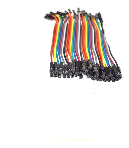 Pack 40 Dupont Jumper Wires Female to Female 10cm Arduino Ubot 3