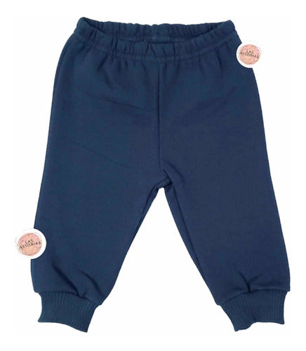 Pack of 2 Dark Blue Cotton Frizzed Baby Pants 1