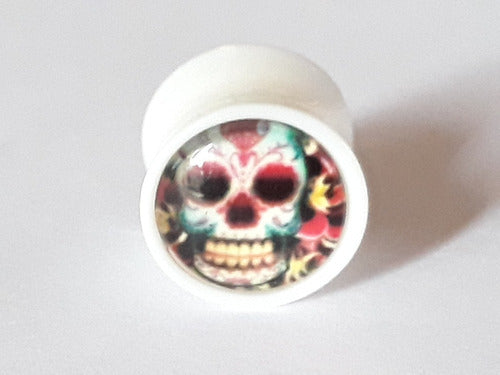 Acrylic Calaca Expander Plug, From 8mm To 16mm!! Each!! 3