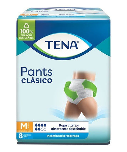 32 Disposable Tena Pants Classic Medium Size 0