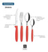 Tramontina Ipanema 24-Piece Cutlery Set in Plastic Pot 43