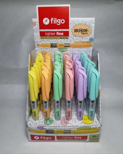 Filgo Lighter x 12 Pastel Highlighters Superdetodo 1