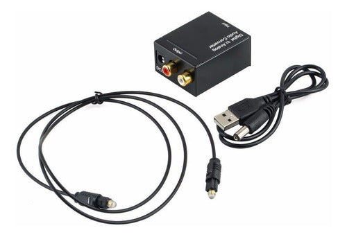 Digital Optical Toslink to RCA Analog Audio Converter 0