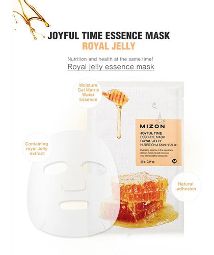 Mizon Royal Jelly Facial Mask x10 Nutrition Hydration 1