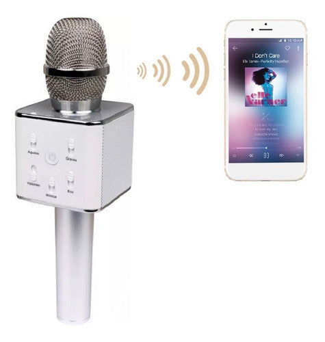 Wireless Bluetooth Karaoke Microphone Speaker + Case **The Best** 9