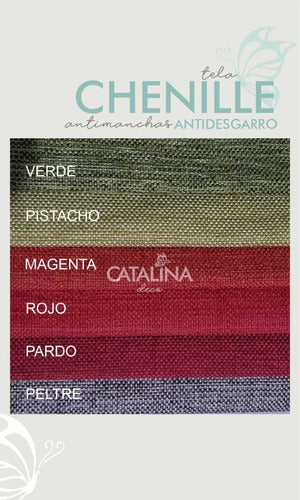 Headboard Sommier Canelon 3 Stripes 1.50 Chenille, Linen, and Velvet 9