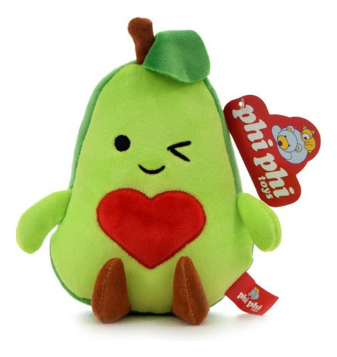 Medium Avocado Plush with Heart Kawaii Lovers 1710 0