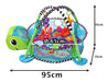 3-in-1 Baby Gym Playmat with Soft Blanket and Mobile Turtle 4