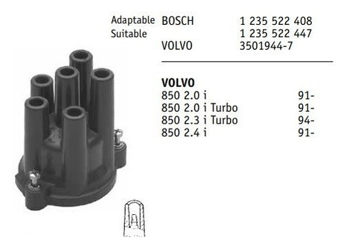 Distributor Cap Volvo 850 C70 S70 V70 5 Cylinders 1