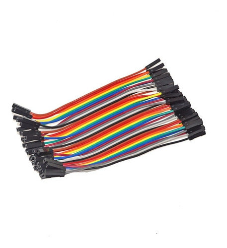 Pack 40 Dupont Jumper Wires Female to Female 10cm Arduino Ubot 1
