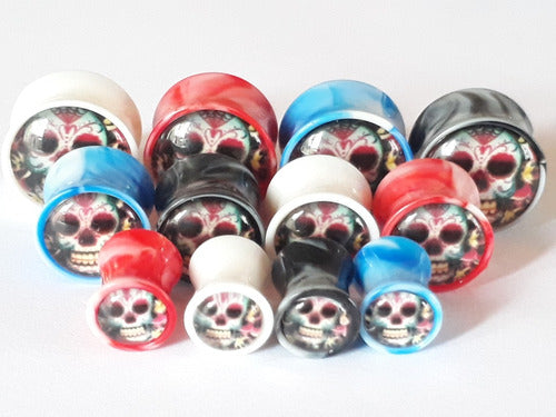 Acrylic Calaca Expander Plug, From 8mm To 16mm!! Each!! 0