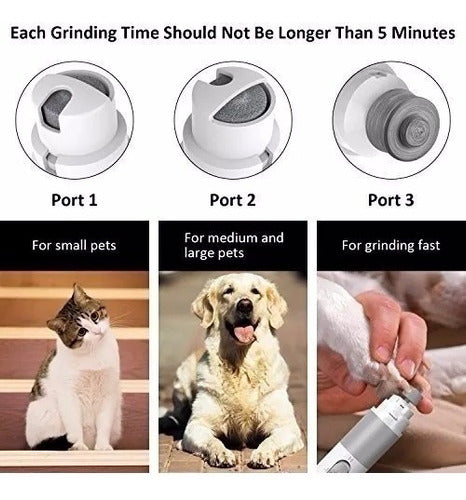 Electric Pet Nail Grinder for Dogs / Cats - Battery-Powered 1