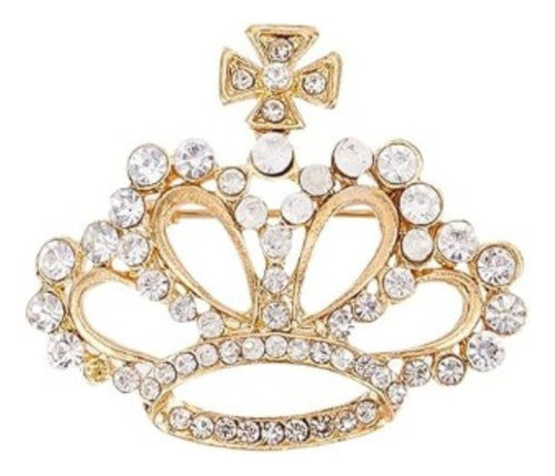 Crown Women's Imported Brooch Pin for Clothing 4