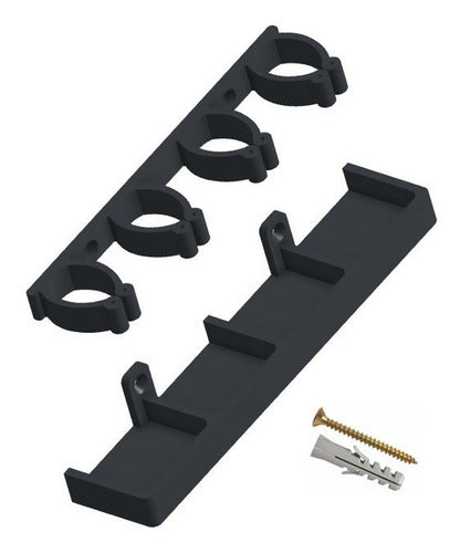 Vertical Wall Fishing Rod Holder for 4 Rods 0