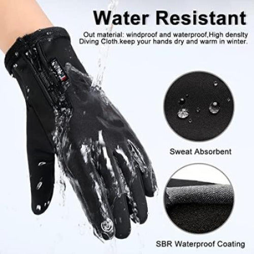 Newdoar Winter Touch Screen Gloves, Windproof Snow Gloves for Outdoor Activities 2